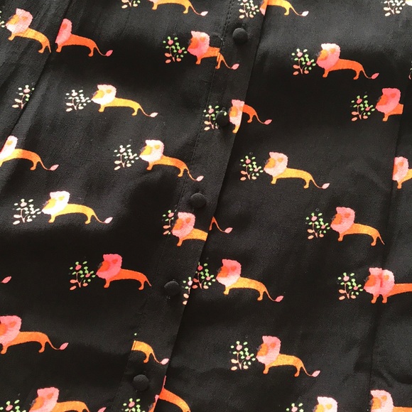 Maeve Anthropologie Praslin printed 🦁💐dress sz 6 - Picture 6 of 6